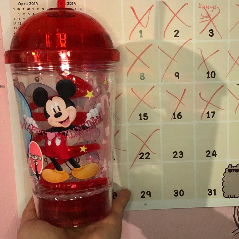 Mickey & Minnie Mouse Valentines Light-Up Tumbler